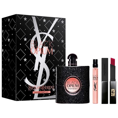 ysl gift set black opium